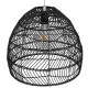 GLOBOSTAR® MALIBU 00969 Boho Κρεμαστό Φωτιστικό Οροφής με Ντουί 1 x E27 AC 220-240V IP20 - Μαύρο - Μ40 x Π40 x Υ35cm