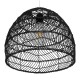 GLOBOSTAR® MALIBU 00969 Boho Κρεμαστό Φωτιστικό Οροφής με Ντουί 1 x E27 AC 220-240V IP20 - Μαύρο - Μ40 x Π40 x Υ35cm