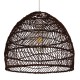 GLOBOSTAR® MALIBU 00970 Boho Κρεμαστό Φωτιστικό Οροφής με Ντουί 1 x E27 AC 220-240V IP20 - Καφέ - Μ40 x Π40 x Υ35cm