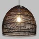 GLOBOSTAR® MALIBU 00970 Boho Κρεμαστό Φωτιστικό Οροφής με Ντουί 1 x E27 AC 220-240V IP20 - Καφέ - Μ40 x Π40 x Υ35cm