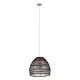 GLOBOSTAR® MALIBU 00970 Boho Κρεμαστό Φωτιστικό Οροφής με Ντουί 1 x E27 AC 220-240V IP20 - Καφέ - Μ40 x Π40 x Υ35cm