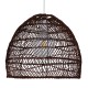 GLOBOSTAR® MALIBU 00970 Boho Κρεμαστό Φωτιστικό Οροφής με Ντουί 1 x E27 AC 220-240V IP20 - Καφέ - Μ40 x Π40 x Υ35cm