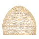 GLOBOSTAR® MALIBU 00973 Boho Κρεμαστό Φωτιστικό Οροφής με Ντουί 1 x E27 AC 220-240V IP20 - Μπεζ - Μ40 x Π40 x Υ35cm