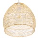 GLOBOSTAR® MALIBU 00973 Boho Κρεμαστό Φωτιστικό Οροφής με Ντουί 1 x E27 AC 220-240V IP20 - Μπεζ - Μ40 x Π40 x Υ35cm