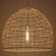 GLOBOSTAR® MALIBU 00974 Boho Κρεμαστό Φωτιστικό Οροφής με Ντουί 1 x E27 AC 220-240V IP20 - Μπεζ - Μ100 x Π100 x Y86cm