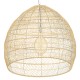 GLOBOSTAR® MALIBU 00974 Boho Κρεμαστό Φωτιστικό Οροφής με Ντουί 1 x E27 AC 220-240V IP20 - Μπεζ - Μ100 x Π100 x Y86cm