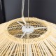 GLOBOSTAR® MALIBU 00974 Boho Κρεμαστό Φωτιστικό Οροφής με Ντουί 1 x E27 AC 220-240V IP20 - Μπεζ - Μ100 x Π100 x Y86cm