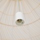 GLOBOSTAR® MALIBU 00974 Boho Κρεμαστό Φωτιστικό Οροφής με Ντουί 1 x E27 AC 220-240V IP20 - Μπεζ - Μ100 x Π100 x Y86cm