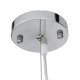 GLOBOSTAR® MALIBU 00974 Boho Κρεμαστό Φωτιστικό Οροφής με Ντουί 1 x E27 AC 220-240V IP20 - Μπεζ - Μ100 x Π100 x Y86cm
