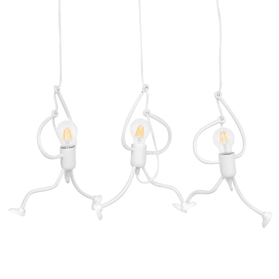 GLOBOSTAR® FIGURE 10000981 Παιδικό Κρεμαστό Φωτιστικό Οροφής με Ντουί 3 x E27 AC 220-240V IP20 - Λευκό - Μ70 x Π10 x Υ105cm GLOBOSTAR® FIGURE 10000981 Παιδικό Κρεμαστό Φωτιστικό Οροφής με Ντουί 3 x E27 AC 220-240V IP20 - Λευκό - Μ70 x Π10 x Υ105cm