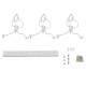 GLOBOSTAR® FIGURE 10000981 Παιδικό Κρεμαστό Φωτιστικό Οροφής με Ντουί 3 x E27 AC 220-240V IP20 - Λευκό - Μ70 x Π10 x Υ105cm GLOBOSTAR® FIGURE 10000981 Παιδικό Κρεμαστό Φωτιστικό Οροφής με Ντουί 3 x E27 AC 220-240V IP20 - Λευκό - Μ70 x Π10 x Υ105cm