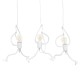 GLOBOSTAR® LITTLE MAN 00981 Μοντέρνο Κρεμαστό Φωτιστικό Οροφής με Ντουί 3 x E27 AC 220-240V IP20 - Λευκό - Μ70 x Π10 x Υ105cm GLOBOSTAR® LITTLE MAN 00981 Μοντέρνο Κρεμαστό Φωτιστικό Οροφής με Ντουί 3 x E27 AC 220-240V IP20 - Λευκό - Μ70 x Π10 x Υ105cm