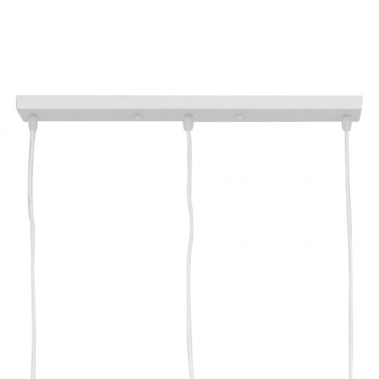 GLOBOSTAR® LITTLE MAN 00981 Μοντέρνο Κρεμαστό Φωτιστικό Οροφής με Ντουί 3 x E27 AC 220-240V IP20 - Λευκό - Μ70 x Π10 x Υ105cm GLOBOSTAR® LITTLE MAN 00981 Μοντέρνο Κρεμαστό Φωτιστικό Οροφής με Ντουί 3 x E27 AC 220-240V IP20 - Λευκό - Μ70 x Π10 x Υ105cm