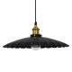 GLOBOSTAR® MARGI 00982 Vintage Κρεμαστό Φωτιστικό Οροφής με Ντουί 1 x E27 AC 220-240V IP20 - Μαύρο & Χρυσό - Μ40 x Π40 x Y15cm