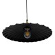 GLOBOSTAR® MARGI 00982 Vintage Κρεμαστό Φωτιστικό Οροφής με Ντουί 1 x E27 AC 220-240V IP20 - Μαύρο & Χρυσό - Μ40 x Π40 x Y15cm