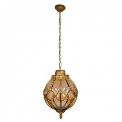 GLOBOSTAR® ETOILE 00987 Vintage Κρεμαστό Φωτιστικό Οροφής με Ντουί 1 x E27 AC 220-240V IP20 - Μπρούτζινο Εφέ Σκουριάς & Μελί - Μ28 x Π28 x Y38cm GLOBOSTAR® ETOILE 00987 Vintage Κρεμαστό Φωτιστικό Οροφής με Ντουί 1 x E27 AC 220-240V IP20 - Μπρούτζινο Εφέ Σκουριάς & Μελί - Μ28 x Π28 x Y38cm