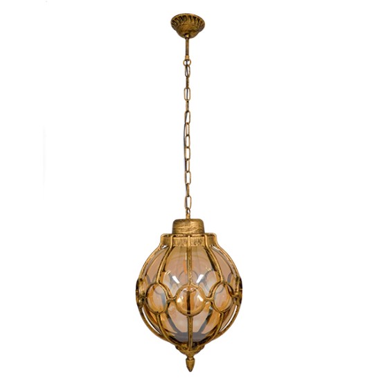 GLOBOSTAR® ETOILE 00987 Vintage Κρεμαστό Φωτιστικό Οροφής με Ντουί 1 x E27 AC 220-240V IP20 - Μπρούτζινο Εφέ Σκουριάς & Μελί - Μ28 x Π28 x Y38cm GLOBOSTAR® ETOILE 00987 Vintage Κρεμαστό Φωτιστικό Οροφής με Ντουί 1 x E27 AC 220-240V IP20 - Μπρούτζινο Εφέ Σκουριάς & Μελί - Μ28 x Π28 x Y38cm