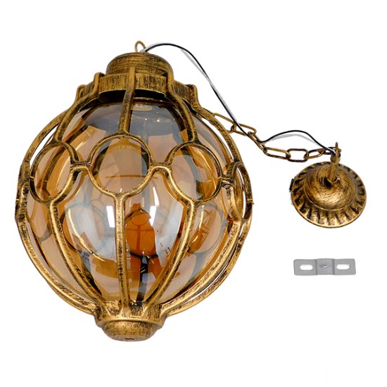GLOBOSTAR® ETOILE 00987 Vintage Κρεμαστό Φωτιστικό Οροφής με Ντουί 1 x E27 AC 220-240V IP20 - Μπρούτζινο Εφέ Σκουριάς & Μελί - Μ28 x Π28 x Y38cm GLOBOSTAR® ETOILE 00987 Vintage Κρεμαστό Φωτιστικό Οροφής με Ντουί 1 x E27 AC 220-240V IP20 - Μπρούτζινο Εφέ Σκουριάς & Μελί - Μ28 x Π28 x Y38cm