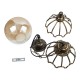 GLOBOSTAR® ETOILE 00988 Vintage Κρεμαστό Φωτιστικό Οροφής με Ντουί 1 x E27 AC 220-240V IP20 - Μπρούτζινο Εφέ Σκουριάς & Μελί - Μ18 x Π18 x Y27cm GLOBOSTAR® ETOILE 00988 Vintage Κρεμαστό Φωτιστικό Οροφής με Ντουί 1 x E27 AC 220-240V IP20 - Μπρούτζινο Εφέ Σκουριάς & Μελί - Μ18 x Π18 x Y27cm