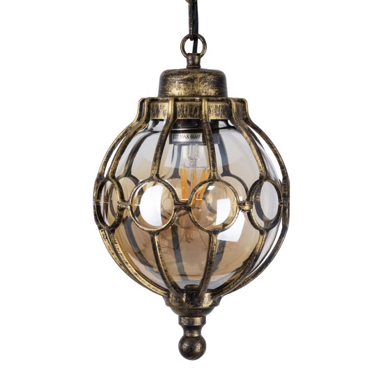 GLOBOSTAR® ETOILE 00988 Vintage Κρεμαστό Φωτιστικό Οροφής με Ντουί 1 x E27 AC 220-240V IP20 - Μπρούτζινο Εφέ Σκουριάς & Μελί - Μ18 x Π18 x Y27cm GLOBOSTAR® ETOILE 00988 Vintage Κρεμαστό Φωτιστικό Οροφής με Ντουί 1 x E27 AC 220-240V IP20 - Μπρούτζινο Εφέ Σκουριάς & Μελί - Μ18 x Π18 x Y27cm