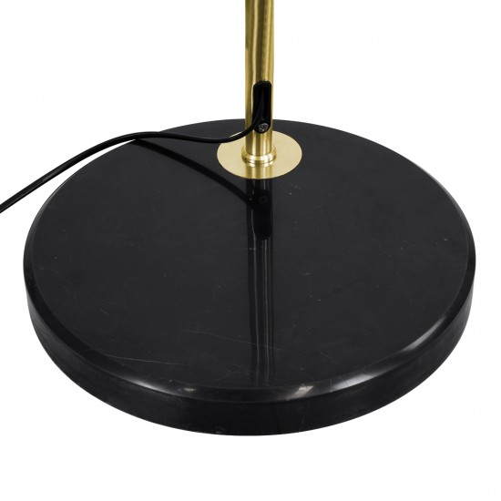 GLOBOSTAR® PRAGUE 00991 Μοντέρνο Επιδαπέδιο Φωτιστικό με Ντουί 1 x E27 AC 220-240V IP20 - Χρυσό & Μαύρο - Μ90 x Π29.5 x Υ180cm
