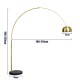 GLOBOSTAR® PRAGUE 00992 Μοντέρνο Επιδαπέδιο Φωτιστικό με Ντουί 1 x E27 AC 220-240V IP20 - Χρυσό Βούρτσας - Μ210 x Π45 x Υ220cm GLOBOSTAR® PRAGUE 00992 Μοντέρνο Επιδαπέδιο Φωτιστικό με Ντουί 1 x E27 AC 220-240V IP20 - Χρυσό Βούρτσας - Μ210 x Π45 x Υ220cm
