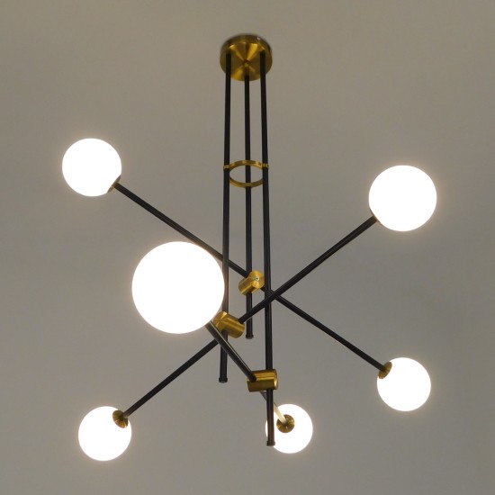 GLOBOSTAR® VELVET 00994 Μοντέρνο Κρεμαστό Φωτιστικό Οροφής με Ντουί 6 x G9 AC 220-240V IP20 - Πολύχρωμο - Μ80 x Π80 x Υ85cm GLOBOSTAR® VELVET 00994 Μοντέρνο Κρεμαστό Φωτιστικό Οροφής με Ντουί 6 x G9 AC 220-240V IP20 - Πολύχρωμο - Μ80 x Π80 x Υ85cm