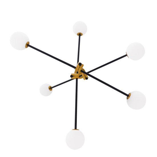 GLOBOSTAR® VELVET 00994 Μοντέρνο Κρεμαστό Φωτιστικό Οροφής με Ντουί 6 x G9 AC 220-240V IP20 - Πολύχρωμο - Μ80 x Π80 x Υ85cm GLOBOSTAR® VELVET 00994 Μοντέρνο Κρεμαστό Φωτιστικό Οροφής με Ντουί 6 x G9 AC 220-240V IP20 - Πολύχρωμο - Μ80 x Π80 x Υ85cm