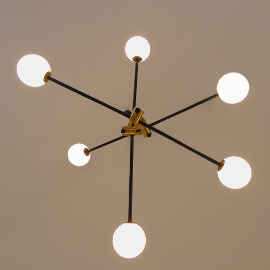 GLOBOSTAR® VELVET 00994 Μοντέρνο Κρεμαστό Φωτιστικό Οροφής με Ντουί 6 x G9 AC 220-240V IP20 - Πολύχρωμο - Μ80 x Π80 x Υ85cm GLOBOSTAR® VELVET 00994 Μοντέρνο Κρεμαστό Φωτιστικό Οροφής με Ντουί 6 x G9 AC 220-240V IP20 - Πολύχρωμο - Μ80 x Π80 x Υ85cm