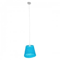 GLOBOSTAR® PLAYROOM 00995 Vintage Κρεμαστό Φωτιστικό Οροφής με Ντουί 1 x E27 AC 220-240V IP20 - Μπλε - Μ32 x Π32 x Υ27cm GLOBOSTAR® PLAYROOM 00995 Vintage Κρεμαστό Φωτιστικό Οροφής με Ντουί 1 x E27 AC 220-240V IP20 - Μπλε - Μ32 x Π32 x Υ27cm