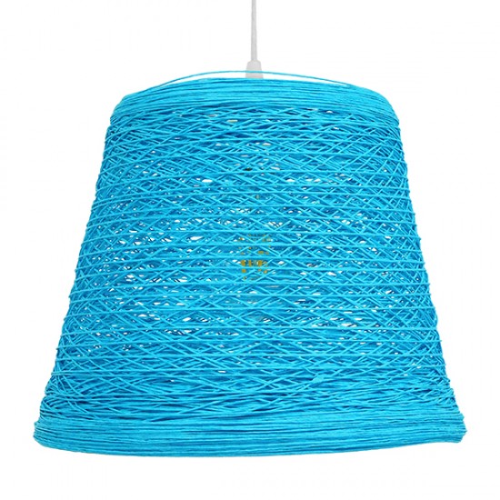 GLOBOSTAR® PLAYROOM 00995 Vintage Κρεμαστό Φωτιστικό Οροφής με Ντουί 1 x E27 AC 220-240V IP20 - Μπλε - Μ32 x Π32 x Υ27cm GLOBOSTAR® PLAYROOM 00995 Vintage Κρεμαστό Φωτιστικό Οροφής με Ντουί 1 x E27 AC 220-240V IP20 - Μπλε - Μ32 x Π32 x Υ27cm