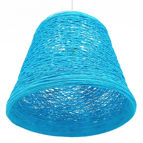 GLOBOSTAR® PLAYROOM 00995 Vintage Κρεμαστό Φωτιστικό Οροφής με Ντουί 1 x E27 AC 220-240V IP20 - Μπλε - Μ32 x Π32 x Υ27cm GLOBOSTAR® PLAYROOM 00995 Vintage Κρεμαστό Φωτιστικό Οροφής με Ντουί 1 x E27 AC 220-240V IP20 - Μπλε - Μ32 x Π32 x Υ27cm