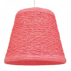 GLOBOSTAR® PLAYROOM 00996 Vintage Κρεμαστό Φωτιστικό Οροφής με Ντουί 1 x E27 AC 220-240V IP20 - Ροζ - Μ32 x Π32 x Υ27cm