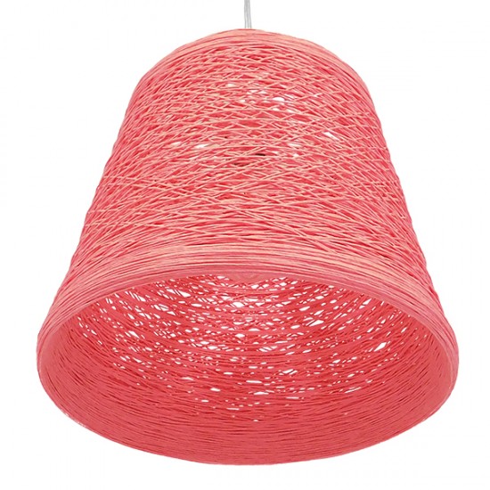 GLOBOSTAR® PLAYROOM 00996 Vintage Κρεμαστό Φωτιστικό Οροφής με Ντουί 1 x E27 AC 220-240V IP20 - Ροζ - Μ32 x Π32 x Υ27cm GLOBOSTAR® PLAYROOM 00996 Vintage Κρεμαστό Φωτιστικό Οροφής με Ντουί 1 x E27 AC 220-240V IP20 - Ροζ - Μ32 x Π32 x Υ27cm