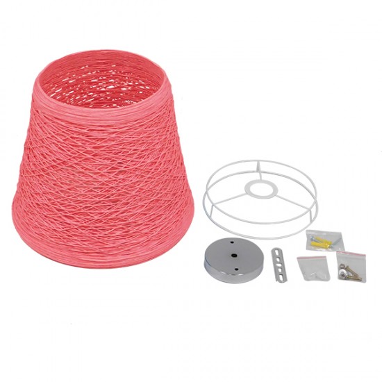 GLOBOSTAR® PLAYROOM 00996 Vintage Κρεμαστό Φωτιστικό Οροφής με Ντουί 1 x E27 AC 220-240V IP20 - Ροζ - Μ32 x Π32 x Υ27cm GLOBOSTAR® PLAYROOM 00996 Vintage Κρεμαστό Φωτιστικό Οροφής με Ντουί 1 x E27 AC 220-240V IP20 - Ροζ - Μ32 x Π32 x Υ27cm