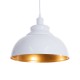GLOBOSTAR® ANDY 00999 Μοντέρνο Κρεμαστό Φωτιστικό Οροφής με Ντουί 1 x E27 AC 220-240V IP20 - Λευκό & Χρυσό - Μ35 x Π35 x Υ28cm GLOBOSTAR® ANDY 00999 Μοντέρνο Κρεμαστό Φωτιστικό Οροφής με Ντουί 1 x E27 AC 220-240V IP20 - Λευκό & Χρυσό - Μ35 x Π35 x Υ28cm