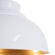 GLOBOSTAR® ANDY 00999 Μοντέρνο Κρεμαστό Φωτιστικό Οροφής με Ντουί 1 x E27 AC 220-240V IP20 - Λευκό & Χρυσό - Μ35 x Π35 x Υ28cm GLOBOSTAR® ANDY 00999 Μοντέρνο Κρεμαστό Φωτιστικό Οροφής με Ντουί 1 x E27 AC 220-240V IP20 - Λευκό & Χρυσό - Μ35 x Π35 x Υ28cm