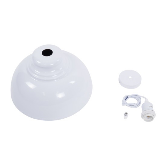 GLOBOSTAR® ANDY 00999 Μοντέρνο Κρεμαστό Φωτιστικό Οροφής με Ντουί 1 x E27 AC 220-240V IP20 - Λευκό & Χρυσό - Μ35 x Π35 x Υ28cm GLOBOSTAR® ANDY 00999 Μοντέρνο Κρεμαστό Φωτιστικό Οροφής με Ντουί 1 x E27 AC 220-240V IP20 - Λευκό & Χρυσό - Μ35 x Π35 x Υ28cm
