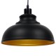 GLOBOSTAR® ANDY 01000 Μοντέρνο Κρεμαστό Φωτιστικό Οροφής με Ντουί 1 x E27 AC 220-240V IP20 - Μαύρο & Χρυσό - Μ35 x Π35 x Υ28cm GLOBOSTAR® ANDY 01000 Μοντέρνο Κρεμαστό Φωτιστικό Οροφής με Ντουί 1 x E27 AC 220-240V IP20 - Μαύρο & Χρυσό - Μ35 x Π35 x Υ28cm