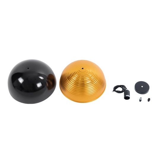 GLOBOSTAR® MEDEA 01004 Μοντέρνο Κρεμαστό Φωτιστικό Οροφής με Ντουί 1 x E27 AC 220-240V IP20 - Μαύρο & Χρυσό - Μ30 x Π30 x Υ16cm GLOBOSTAR® MEDEA 01004 Μοντέρνο Κρεμαστό Φωτιστικό Οροφής με Ντουί 1 x E27 AC 220-240V IP20 - Μαύρο & Χρυσό - Μ30 x Π30 x Υ16cm