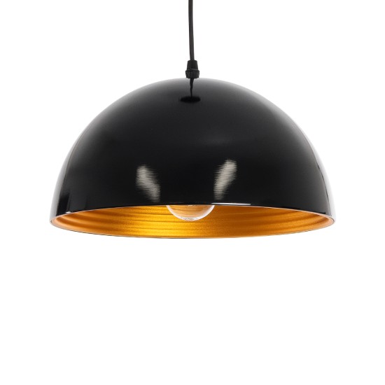 GLOBOSTAR® MEDEA 01004 Μοντέρνο Κρεμαστό Φωτιστικό Οροφής με Ντουί 1 x E27 AC 220-240V IP20 - Μαύρο & Χρυσό - Μ30 x Π30 x Υ16cm GLOBOSTAR® MEDEA 01004 Μοντέρνο Κρεμαστό Φωτιστικό Οροφής με Ντουί 1 x E27 AC 220-240V IP20 - Μαύρο & Χρυσό - Μ30 x Π30 x Υ16cm
