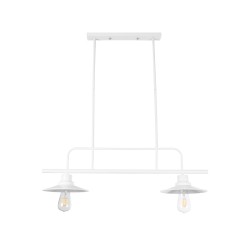 GLOBOSTAR® REGAL 01008 Vintage Φωτιστικό Οροφής με Ντουί 2 x E27 AC 220-240V IP20 - Λευκό - Μ80 x Π26 x Υ82cm GLOBOSTAR® REGAL 01008 Vintage Φωτιστικό Οροφής με Ντουί 2 x E27 AC 220-240V IP20 - Λευκό - Μ80 x Π26 x Υ82cm