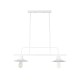 GLOBOSTAR® REGAL 01008 Vintage Φωτιστικό Οροφής με Ντουί 2 x E27 AC 220-240V IP20 - Λευκό - Μ80 x Π26 x Υ82cm