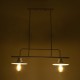 GLOBOSTAR® REGAL 01008 Vintage Φωτιστικό Οροφής με Ντουί 2 x E27 AC 220-240V IP20 - Λευκό - Μ80 x Π26 x Υ82cm