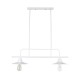 GLOBOSTAR® REGAL 01008 Vintage Φωτιστικό Οροφής με Ντουί 2 x E27 AC 220-240V IP20 - Λευκό - Μ80 x Π26 x Υ82cm