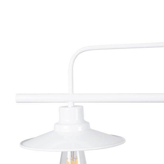 GLOBOSTAR® REGAL 01010 Vintage Φωτιστικό Οροφής με Ντουί 3 x E27 AC 220-240V IP20 - Λευκό - Μ110 x Π26 x Υ75cm GLOBOSTAR® REGAL 01010 Vintage Φωτιστικό Οροφής με Ντουί 3 x E27 AC 220-240V IP20 - Λευκό - Μ110 x Π26 x Υ75cm