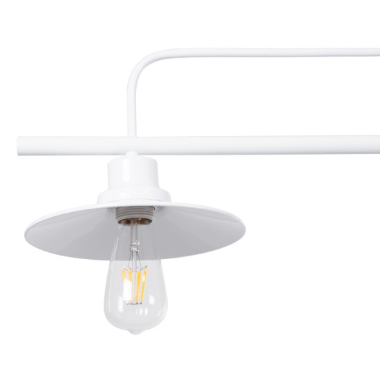 GLOBOSTAR® REGAL 01010 Vintage Φωτιστικό Οροφής με Ντουί 3 x E27 AC 220-240V IP20 - Λευκό - Μ110 x Π26 x Υ75cm GLOBOSTAR® REGAL 01010 Vintage Φωτιστικό Οροφής με Ντουί 3 x E27 AC 220-240V IP20 - Λευκό - Μ110 x Π26 x Υ75cm