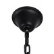GLOBOSTAR® DOME 10001021 Vintage Κρεμαστό Φωτιστικό Οροφής με Ντουί 9 x E27 AC 220-240V IP20 - Μπεζ & Μαύρο - Μ68 x Π60 x Υ50cm