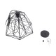 GLOBOSTAR® GRID 01022 Vintage Κρεμαστό Φωτιστικό Οροφής με Ντουί 1 x E27 AC 220-240V IP20 - Μαύρο - Μ40 x Π40 x Υ33cm GLOBOSTAR® GRID 01022 Vintage Κρεμαστό Φωτιστικό Οροφής με Ντουί 1 x E27 AC 220-240V IP20 - Μαύρο - Μ40 x Π40 x Υ33cm
