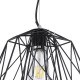 GLOBOSTAR® GRID 01022 Vintage Κρεμαστό Φωτιστικό Οροφής με Ντουί 1 x E27 AC 220-240V IP20 - Μαύρο - Μ40 x Π40 x Υ33cm GLOBOSTAR® GRID 01022 Vintage Κρεμαστό Φωτιστικό Οροφής με Ντουί 1 x E27 AC 220-240V IP20 - Μαύρο - Μ40 x Π40 x Υ33cm